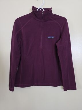 Patagonia Plum Quarter-Zip Fleece Pullover Women's Size S